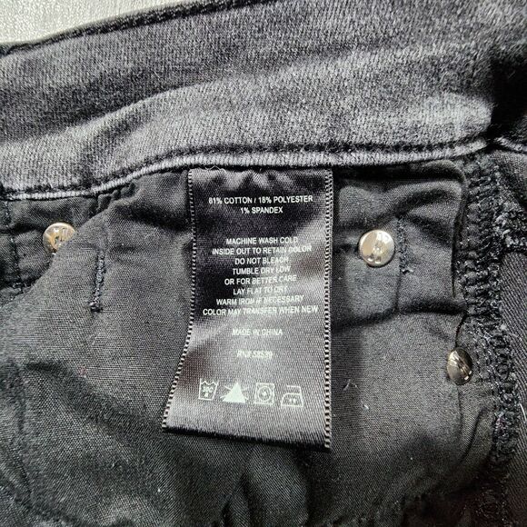 Kut Diana Mid Rise Skinny Jeans Size 10 Washed Black Charcoal Wash Stretch Denim - Picture 5 of 9